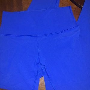 royal blue Lulu crops